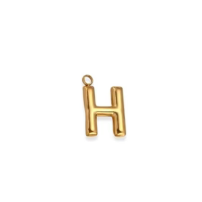 By Barny - Bubble Letter Charms - GOLD