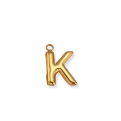 By Barny - Bubble Letter Charms - GOLD