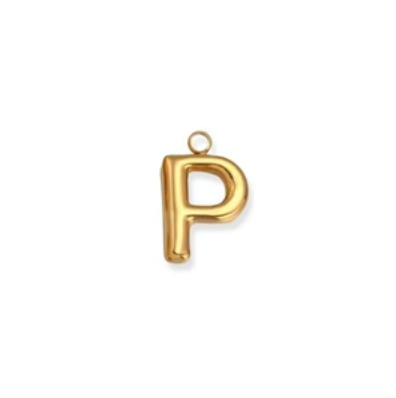 By Barny - Bubble Letter Charms - GOLD