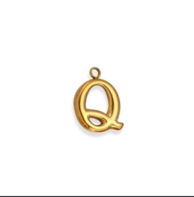 By Barny - Bubble Letter Charms - GOLD