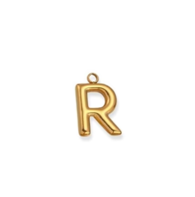 By Barny - Bubble Letter Charms - GOLD