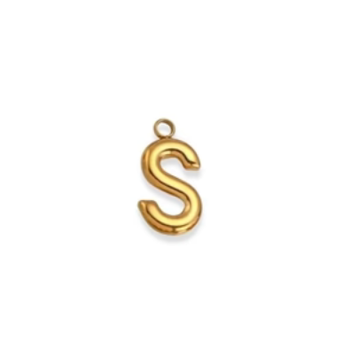 By Barny - Bubble Letter Charms - GOLD