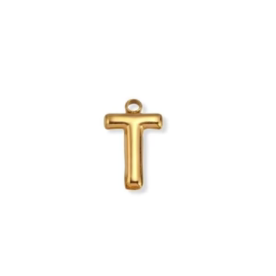 By Barny - Bubble Letter Charms - GOLD