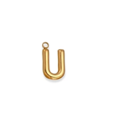 By Barny - Bubble Letter Charms - GOLD