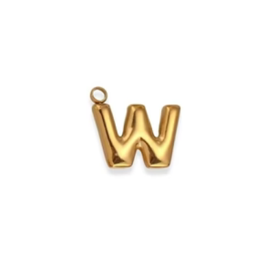 By Barny - Bubble Letter Charms - GOLD