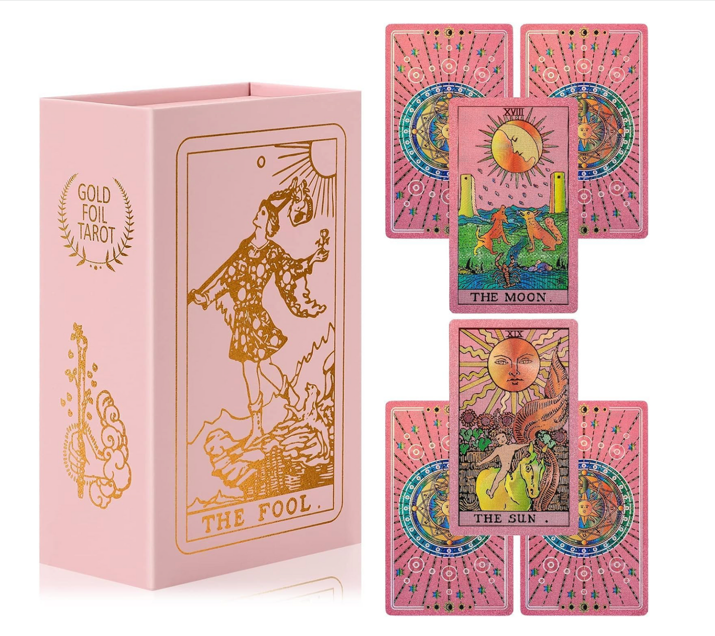 78 Tarot Cards for Beginners with Guidebook – Pink Divination Deck