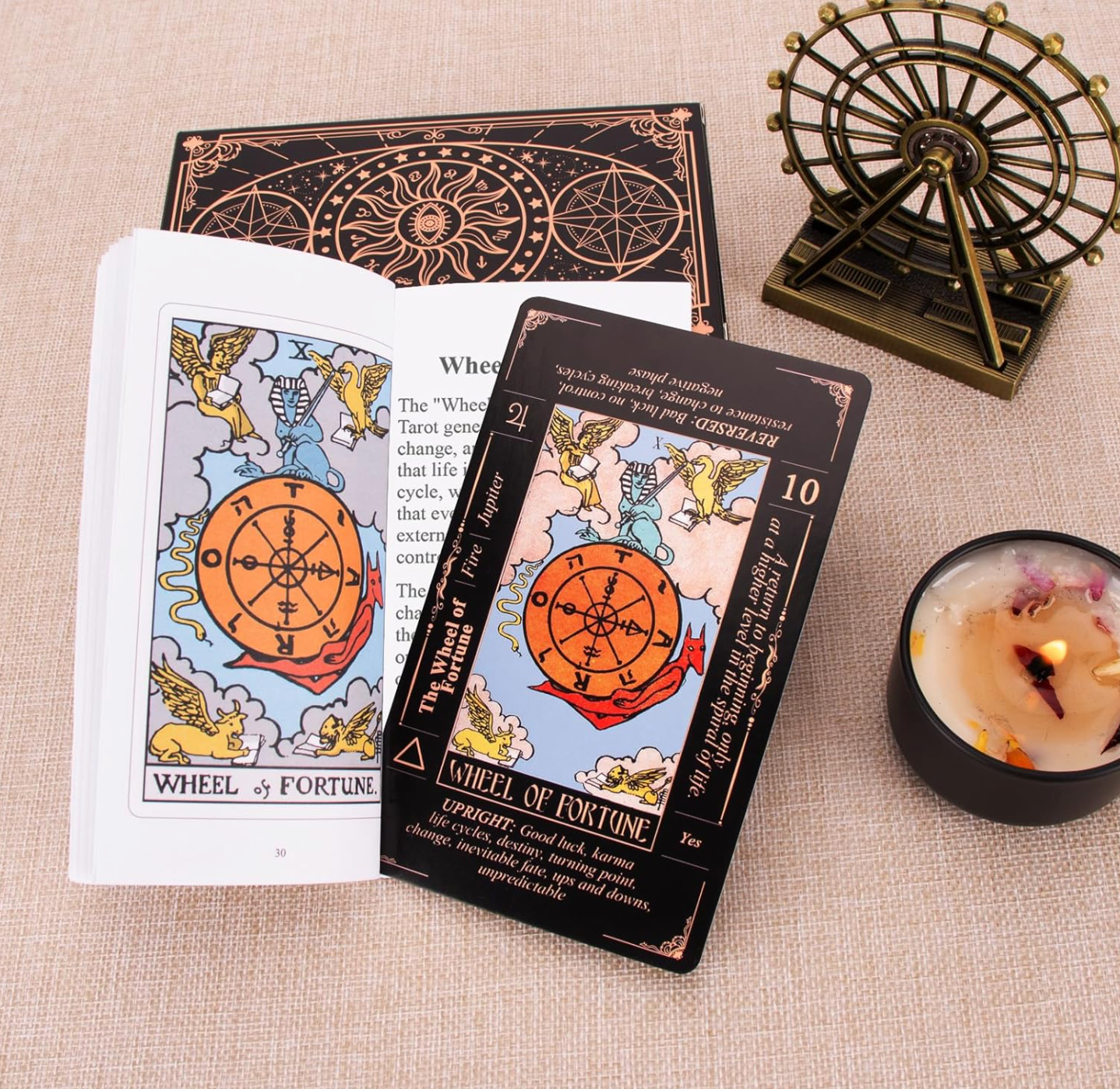 Classic Tarot Cards for Beginners with Meanings, Durable Deck and Guide Book