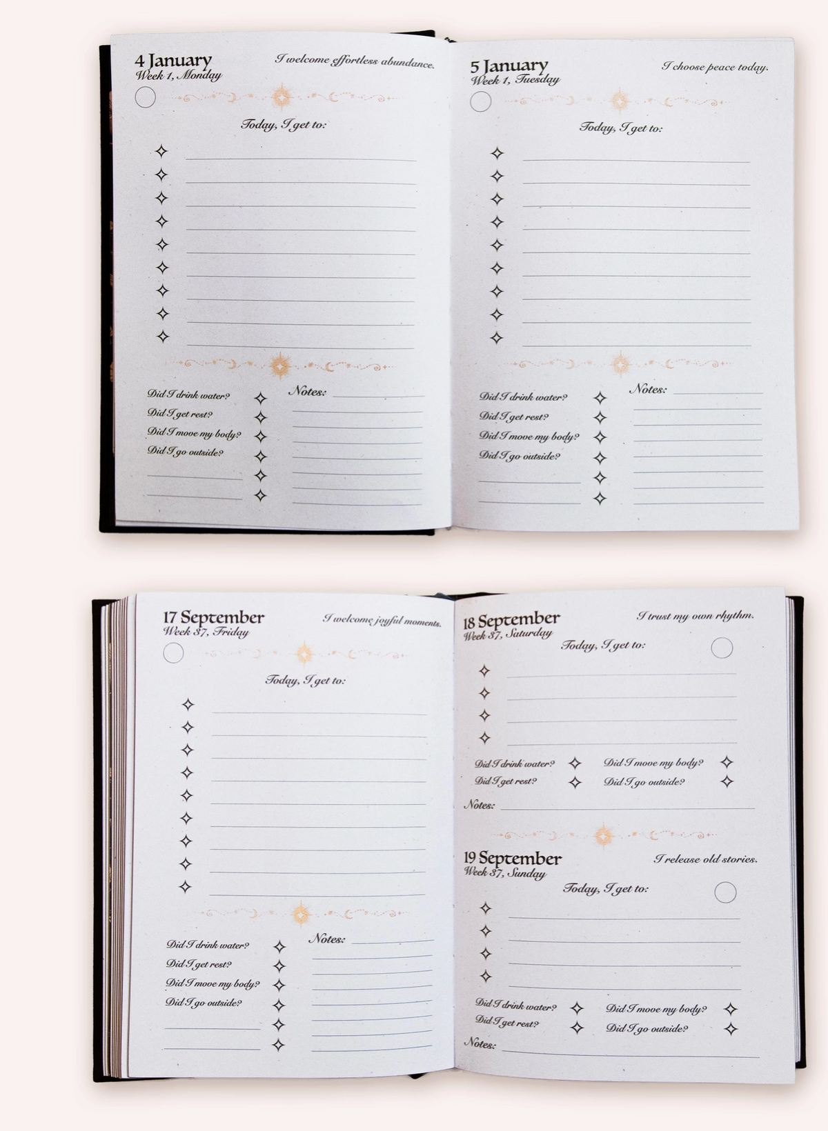 Dreamy Moons - Lavender 2027 Daily Planner