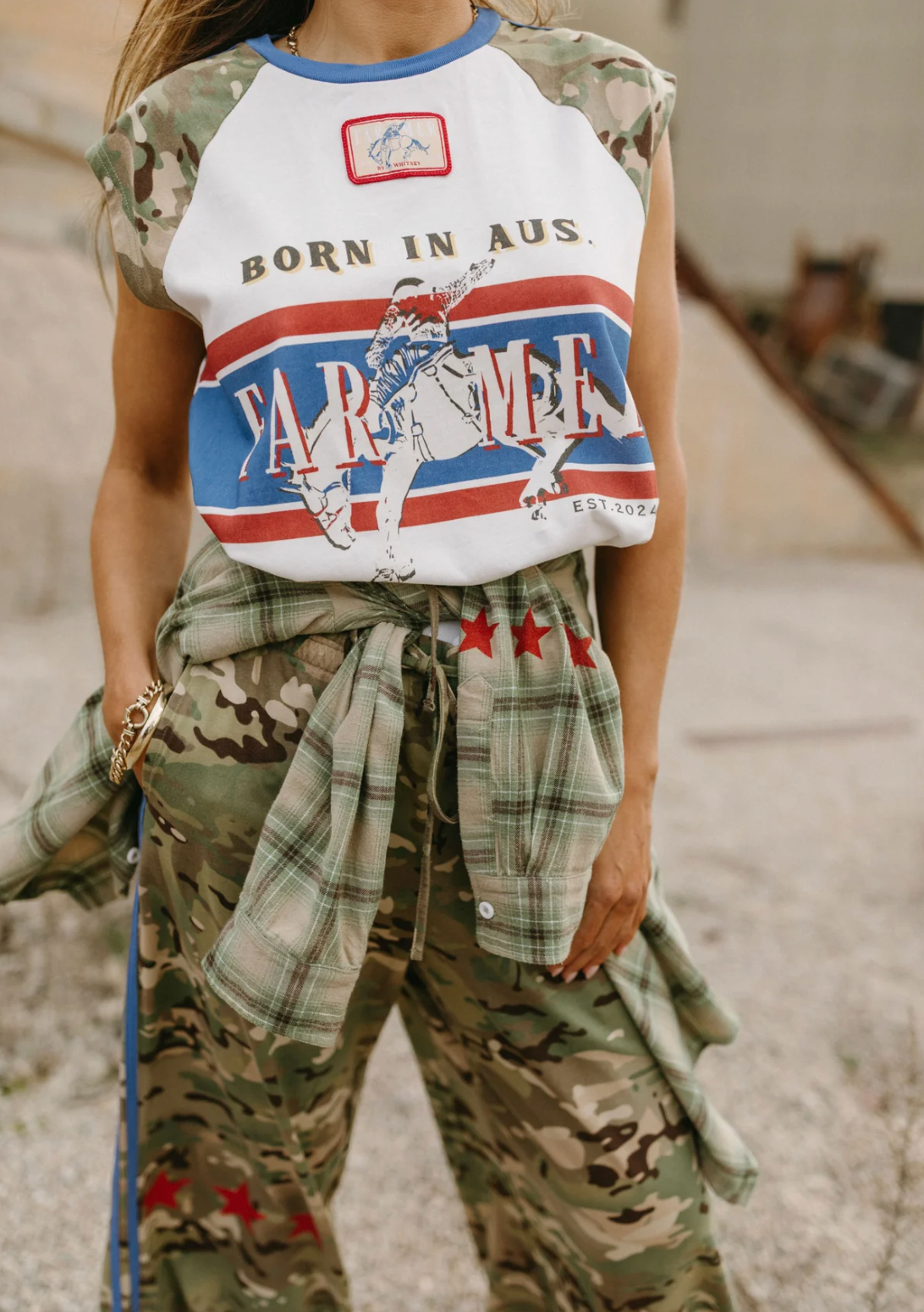Camo Raglan Tank